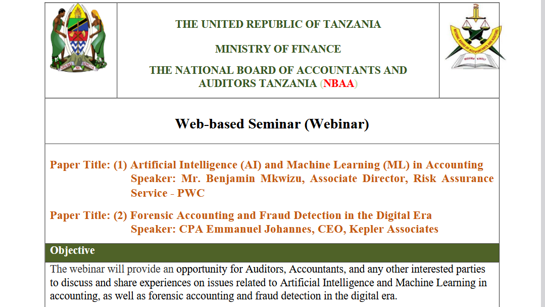 Webinar for Accountants and Auditors - 30th April 2026